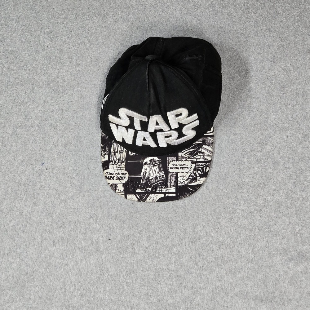 Star Wars Boys Baseball Cap Small Black Curved Snapback Logo Embroidered
